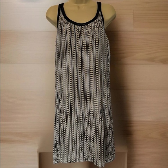 New NWT Max Studio Women's Black Ivory Geometric Print Sleeveless Sheath Dress S - Picture 1 of 16
